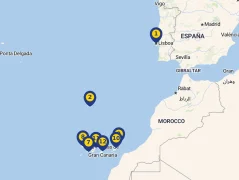 Mapa plavby