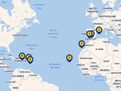 Mapa plavby