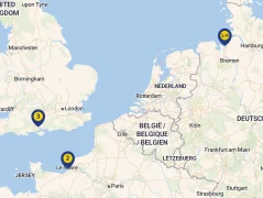 Mapa plavby