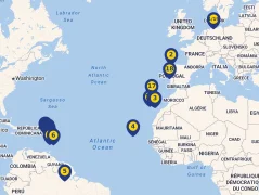 Mapa plavby