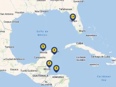 Mapa plavby