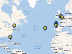 Mapa plavby