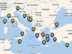 Mapa plavby