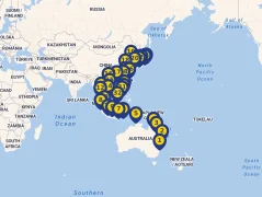 Mapa plavby