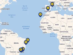 Mapa plavby
