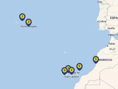 Mapa plavby