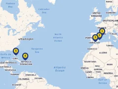 Mapa plavby