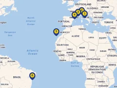Mapa plavby