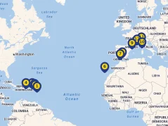 Mapa plavby