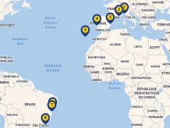 Mapa plavby